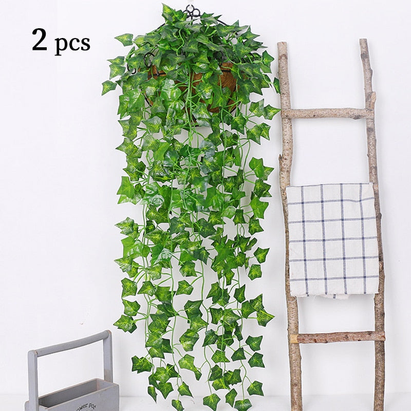 Videira, uma linda planta artificial com folhas  verdes, ótima para decoração de parede, de festa, decore o que quiser!