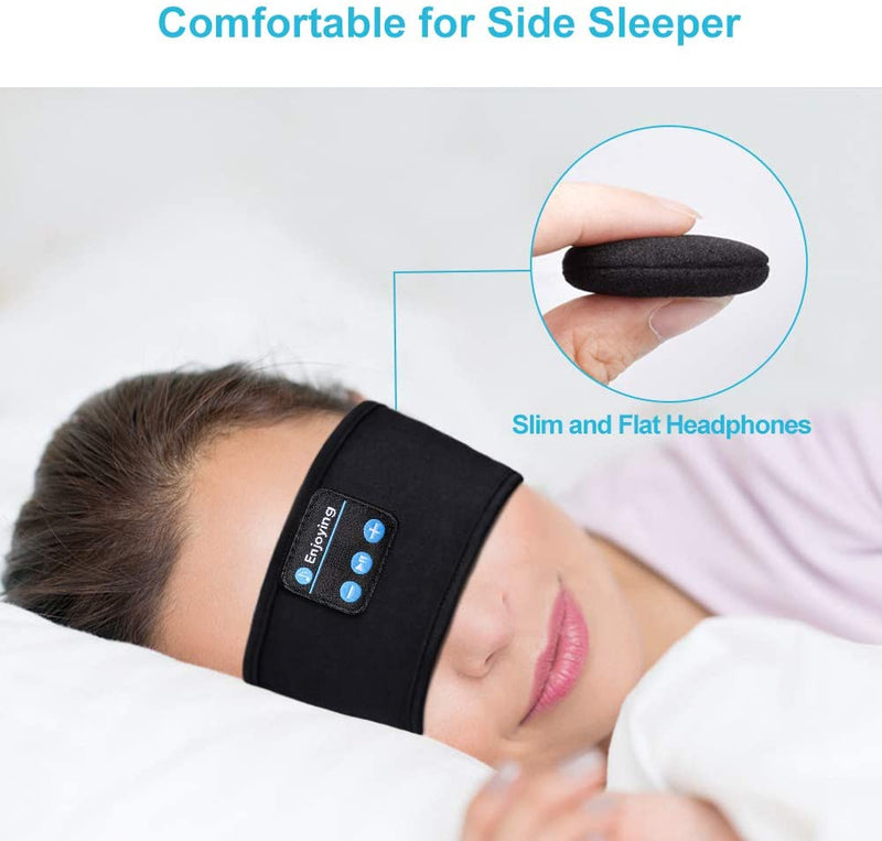 Fone de ouvido bluetooth sem fio, headset intra-auricular esportivo fino com elástico suave para dormir!