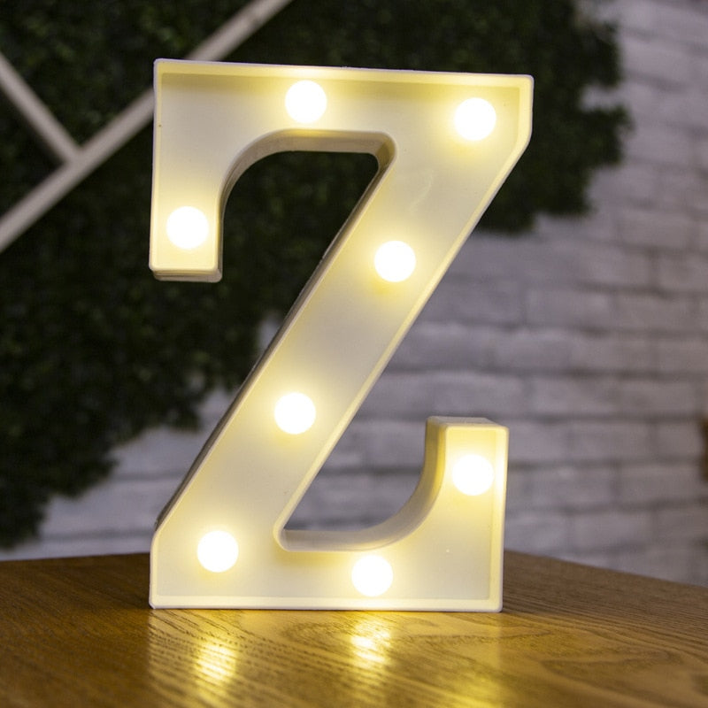 Letras e numeros  com luzes  de led a bateria, ótimo para decoração, você vai adorar!