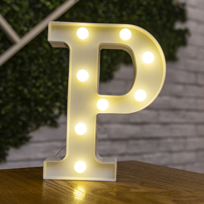 Letras e numeros  com luzes  de led a bateria, ótimo para decoração, você vai adorar!