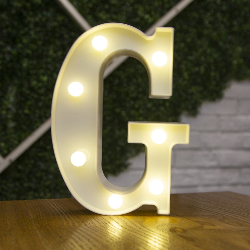 Letras e numeros  com luzes  de led a bateria, ótimo para decoração, você vai adorar!